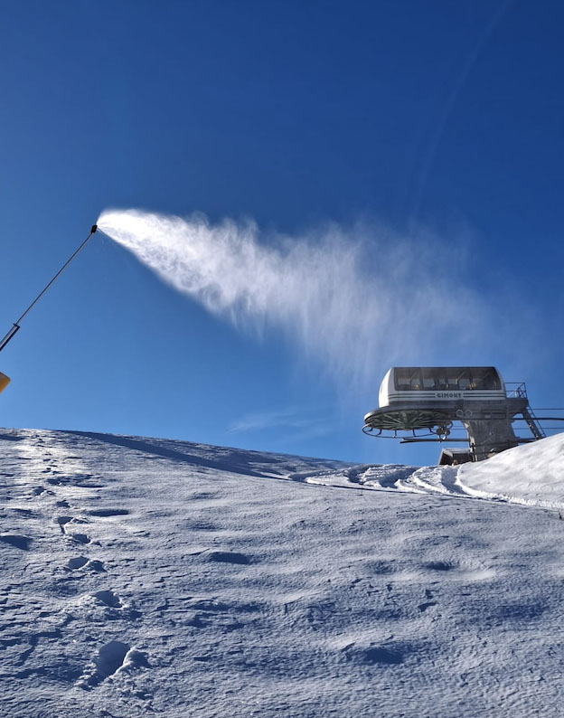 TESTATO L’IMPIANTO DI INNEVAMENTO PROGRAMMATO IN TUTTE LE LOCALITA’ DELLA VIALATTEA